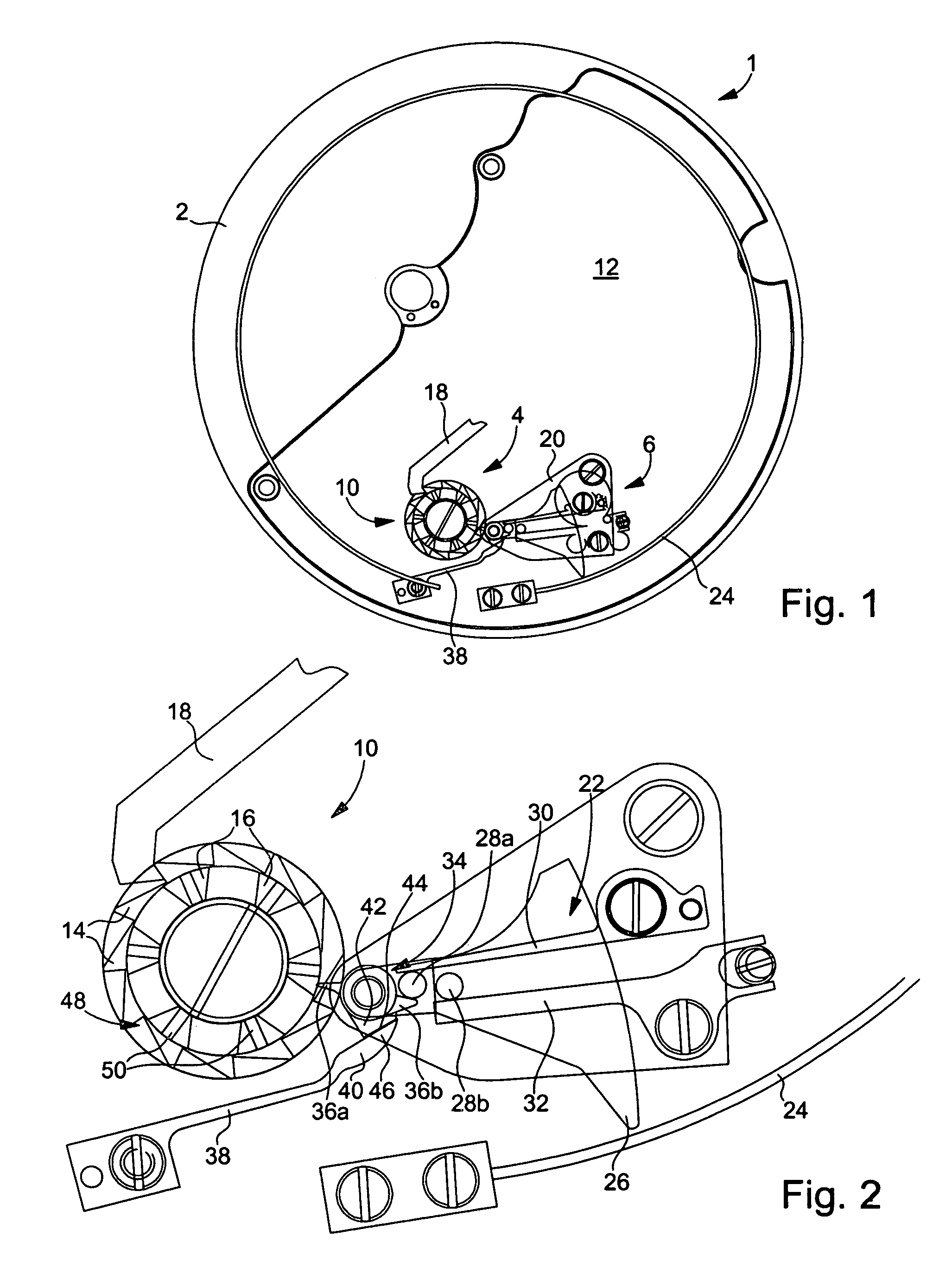 Instrument for measuring intervals of time comprising a ringing mechanism