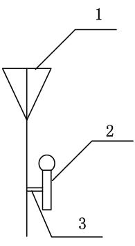 Single-station quasi-three-dimensional lightning positioning device and method