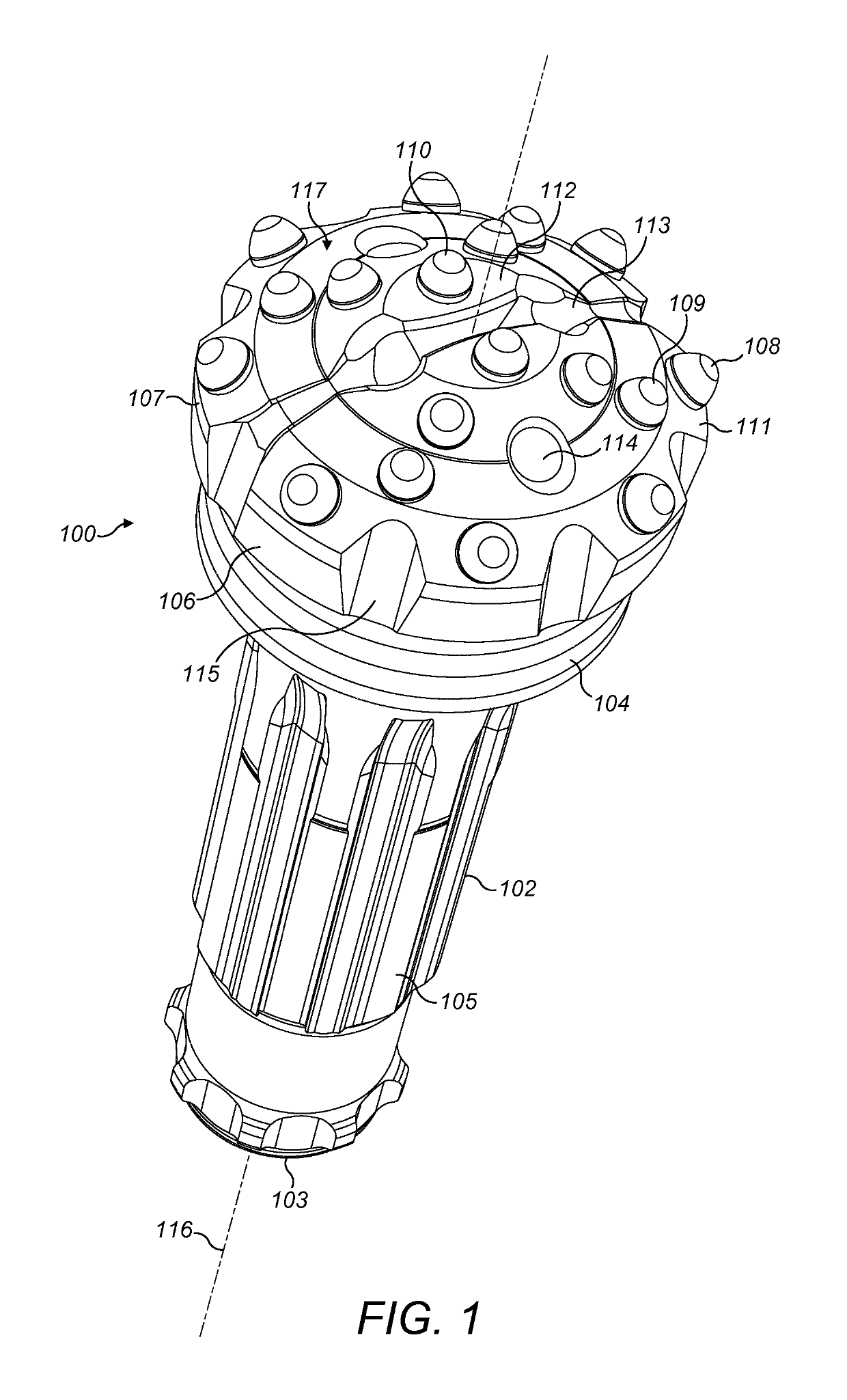 Drill bit for improved transport of cuttings