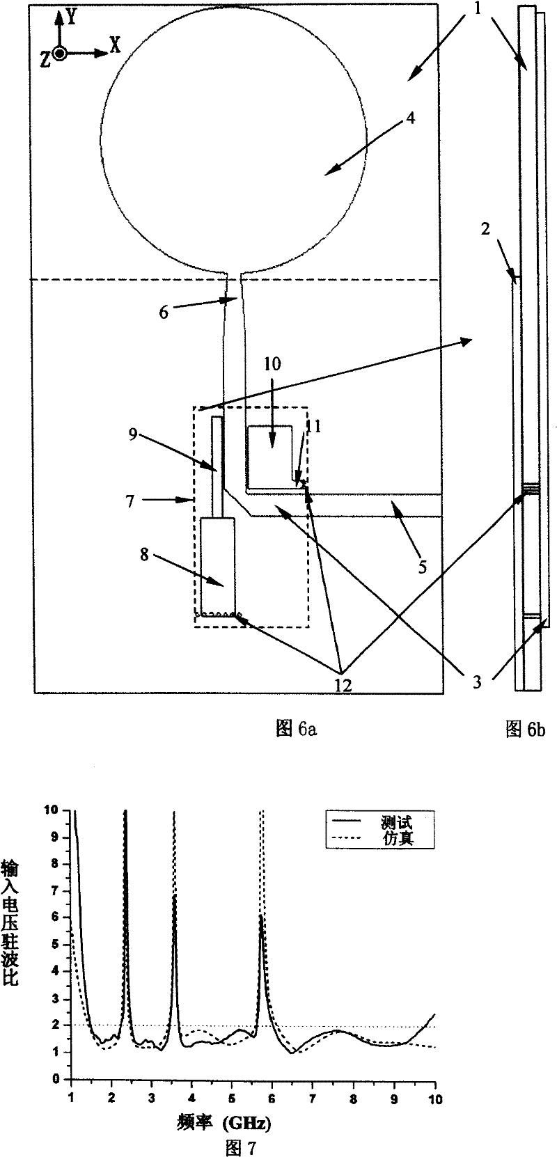 Realizing multi-attenuation band ultra-wideband aerial based on two stage type step electric impedance resonator