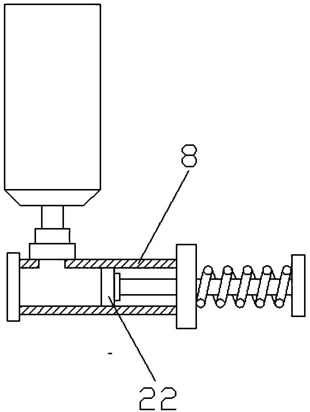 Roller coating device for valve parts