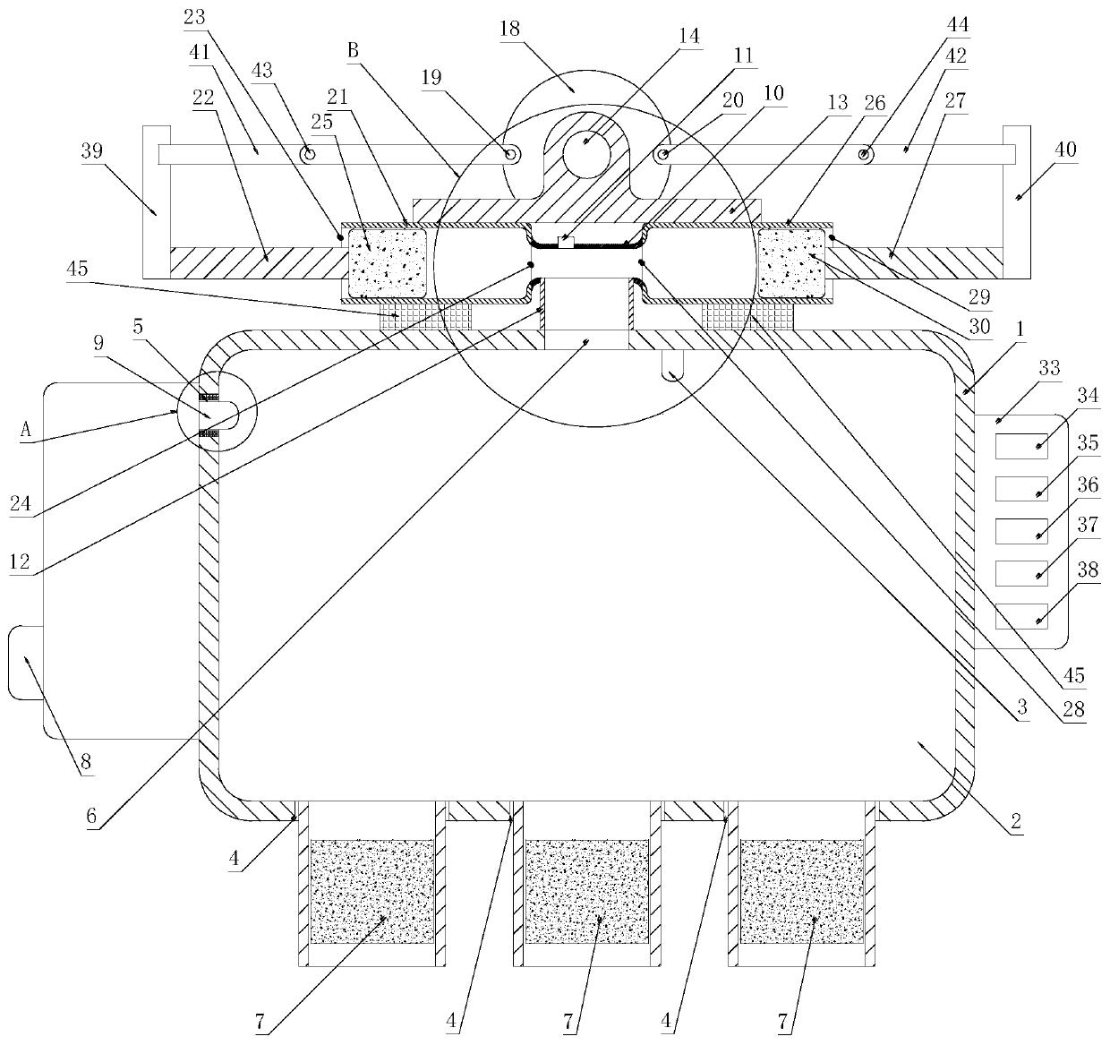 A porous water-adding energy valve for concrete mortar