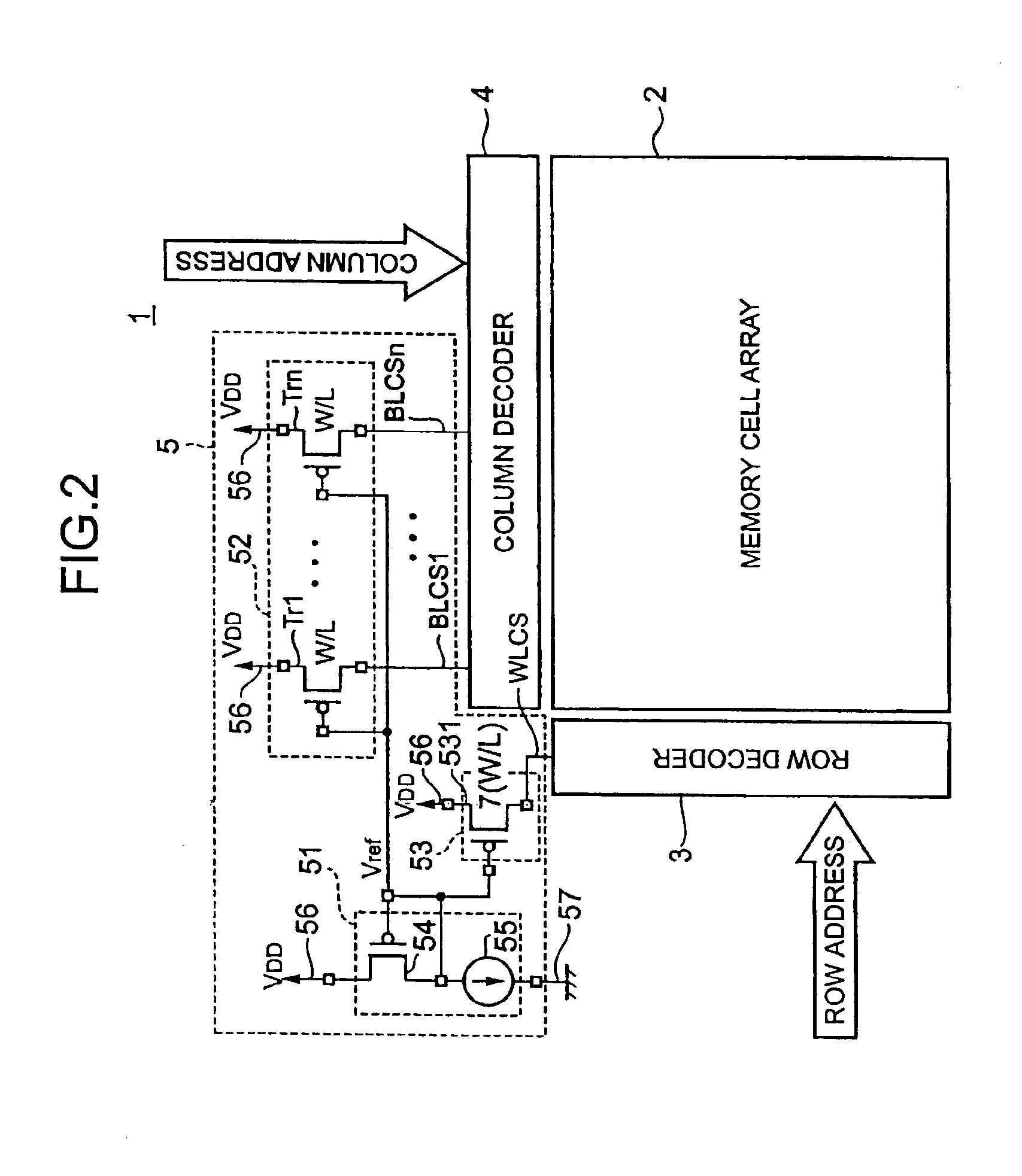 Magnetic memory and method for optimizing write current in a magnetic memory