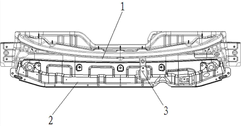 Front wall upper cover plate assembly