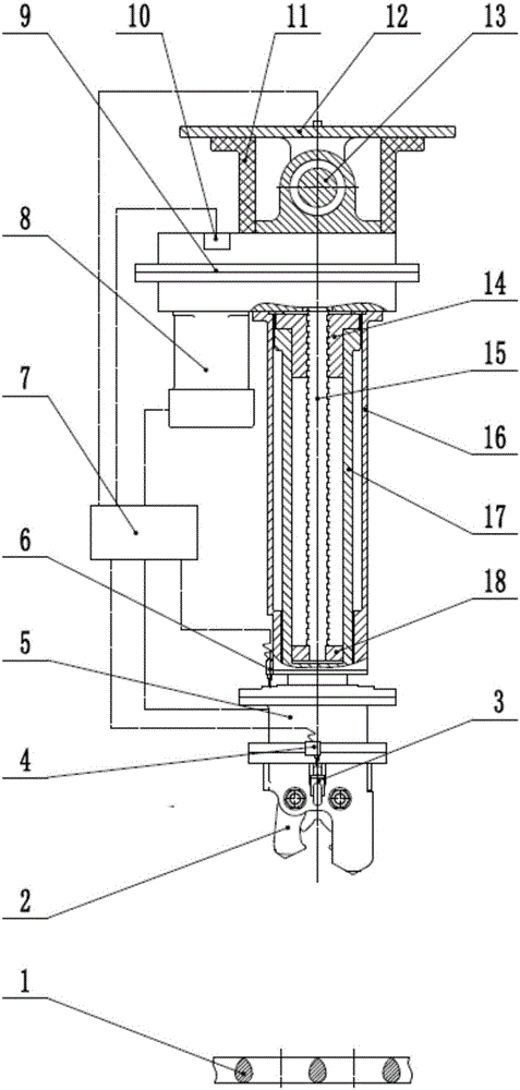 Helicopter electric fish fork grating descending assisting system with self-unlocking function