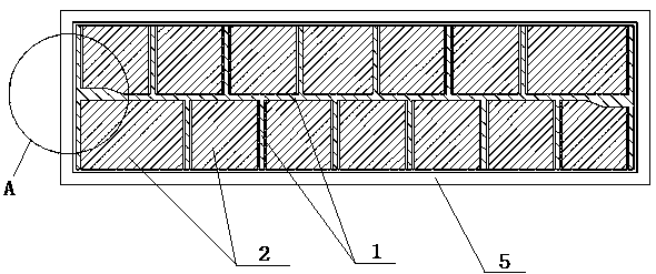 Metal-rubble composite preform for island protection