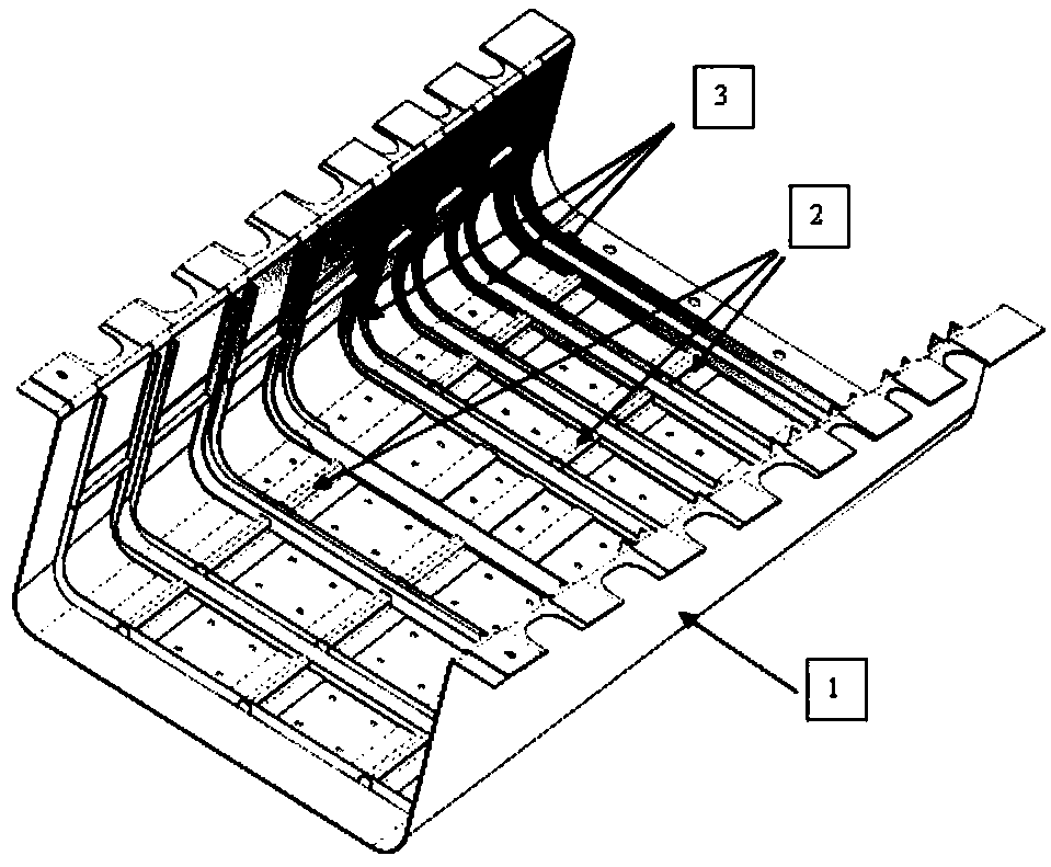 Forming method of high-temperature alloy fairing with reinforcing rib structure