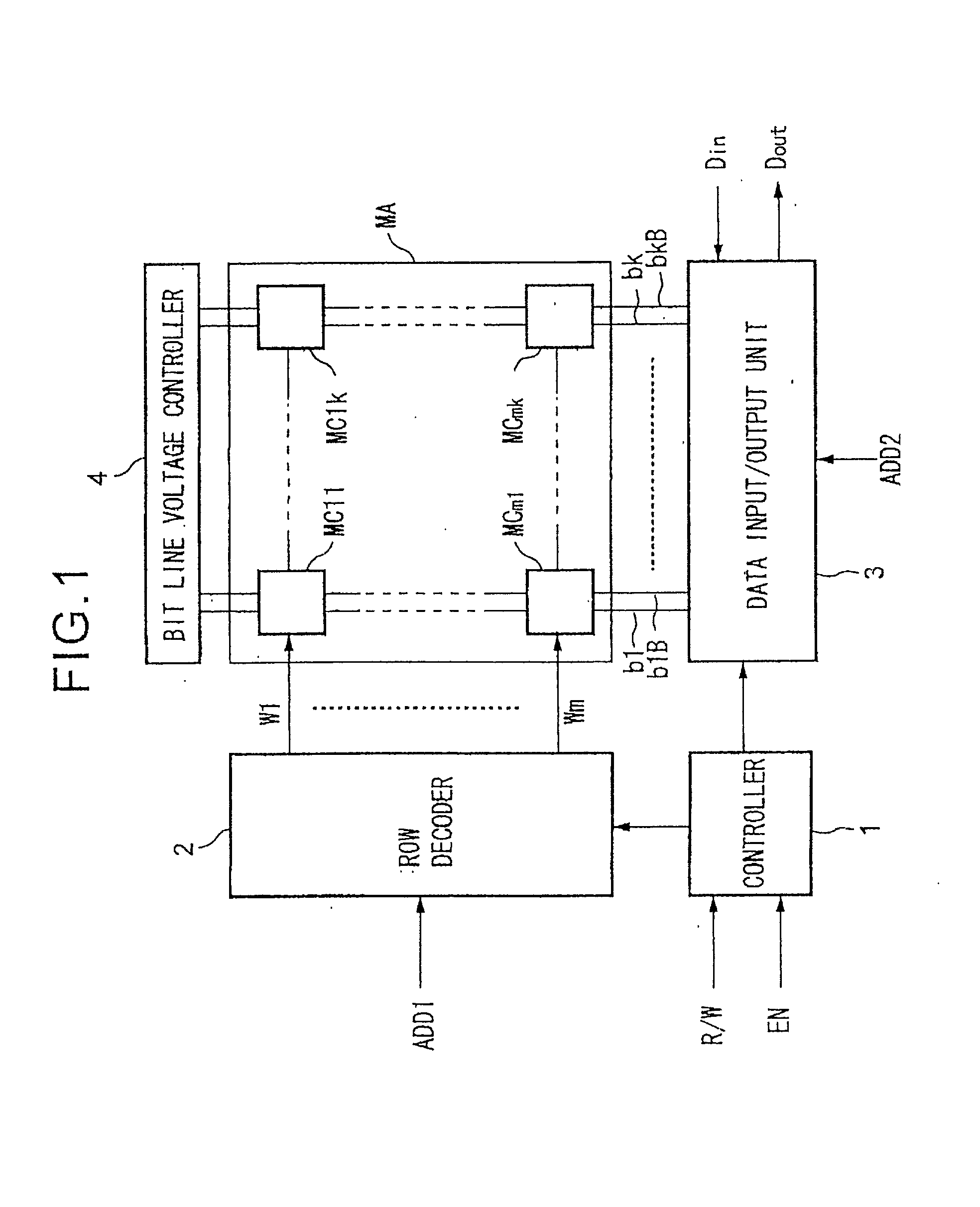 Method of reading stored data and semiconductor memory device
