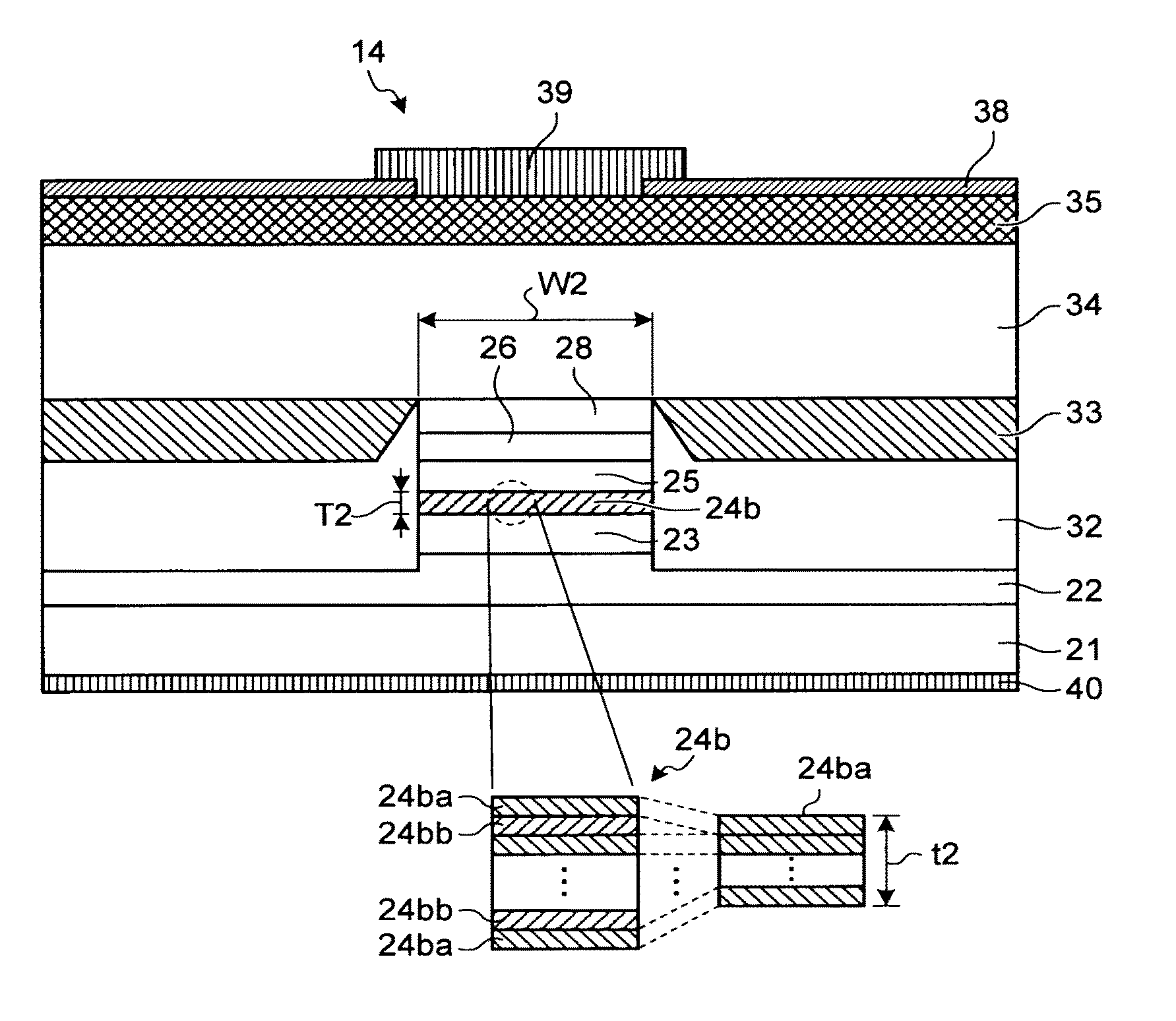 Integrated semiconductor laser element, semiconductor laser module, and optical transmission system