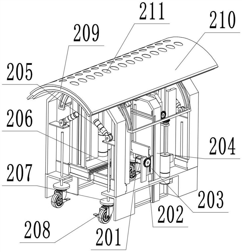 Collapse-prevention tunnel construction disaster prevention and reduction structure