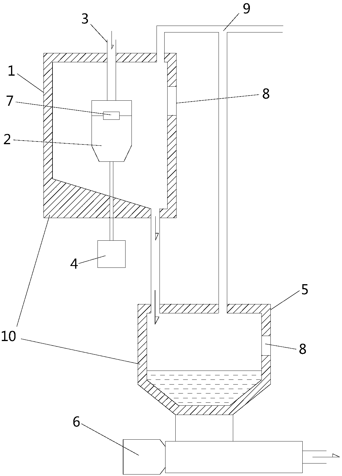 Defoaming device for cellulose solution, and defoaming method of defoaming device