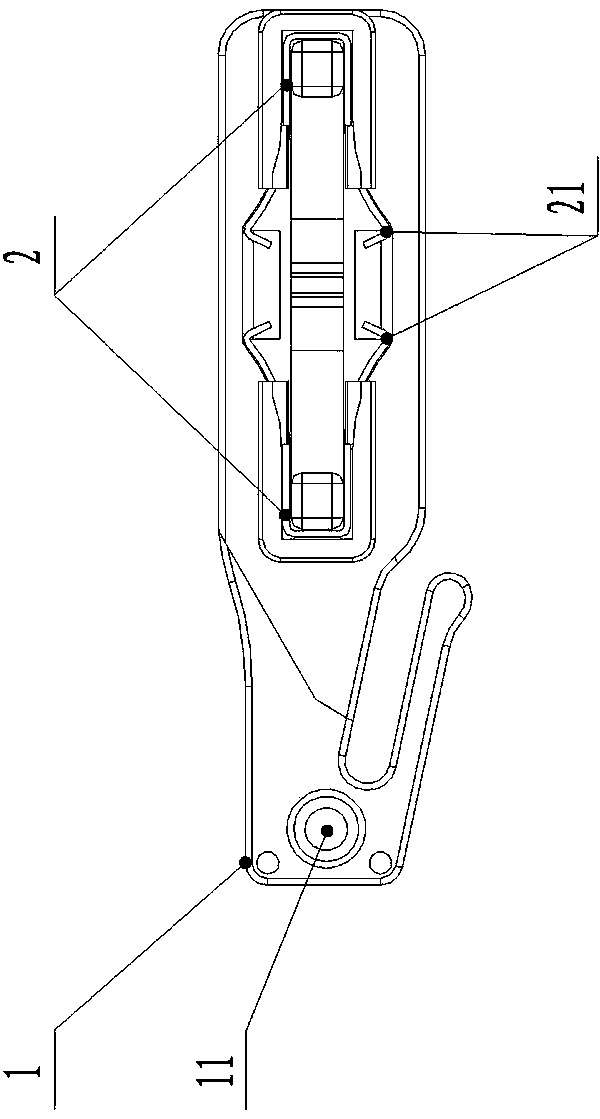 Double-spring-plate and double-locking structure for art knife adjuster