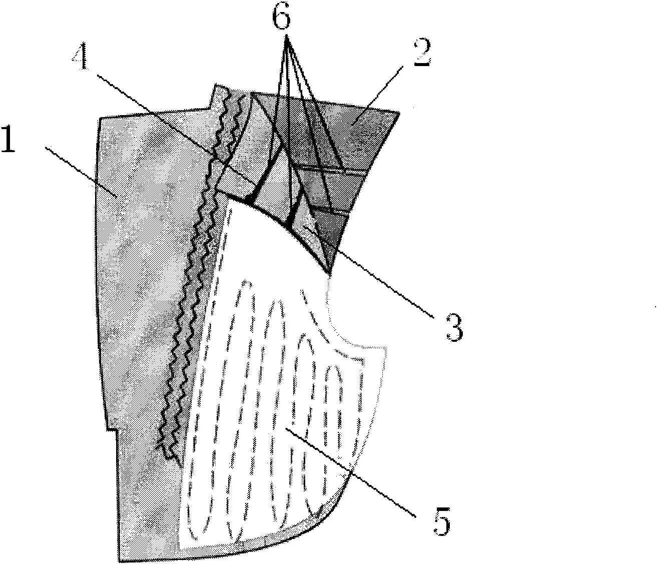 Chest piece of western-style clothes, manufacturing method thereof and manufacturing method of western-style clothes