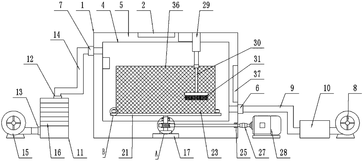 Constant-temperature drying device for chemical materials