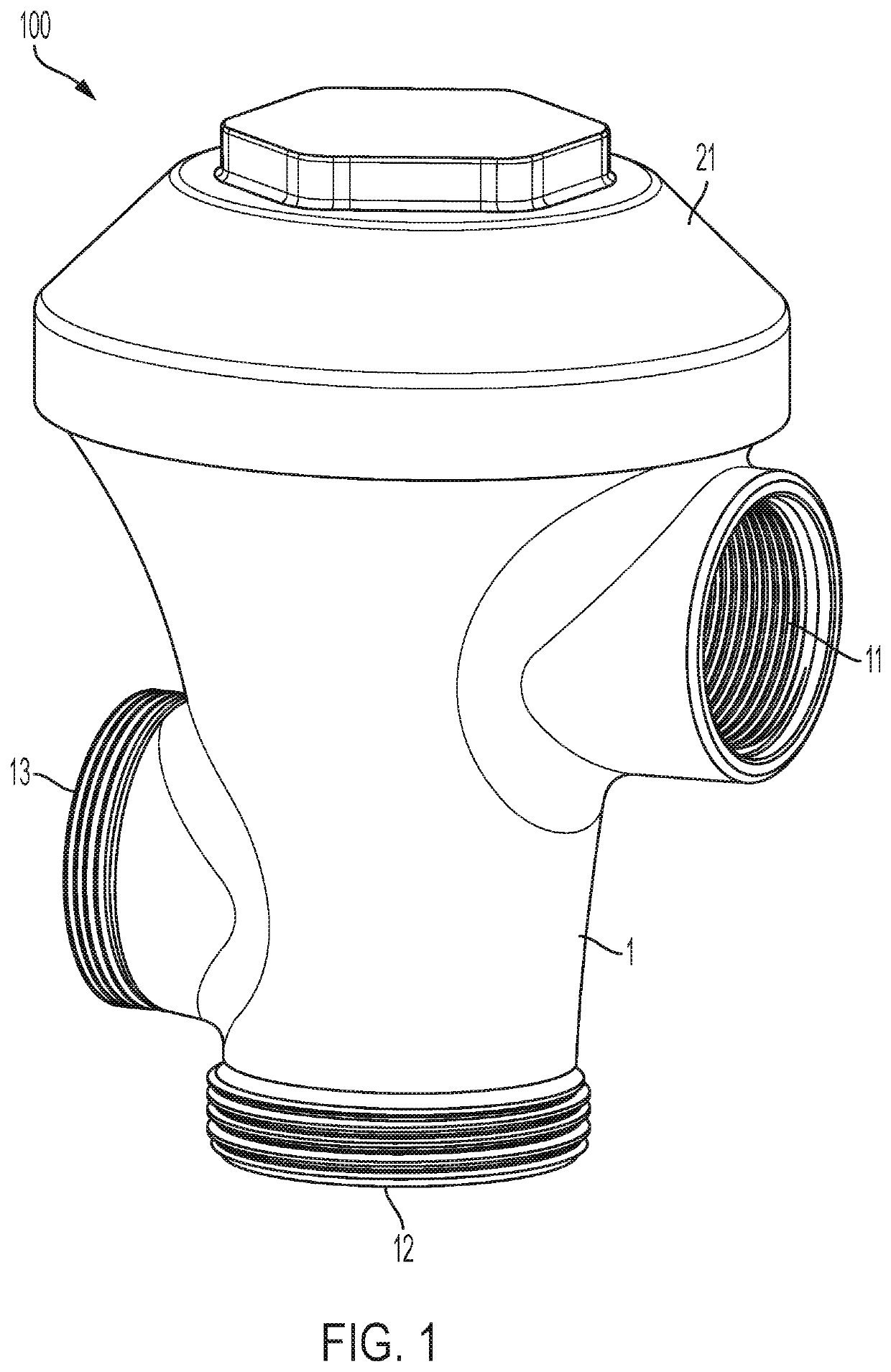 Valve device with cleaning wire