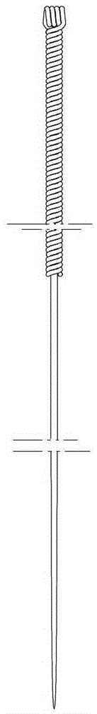 Method and acupuncture needle combining tool for meridians and collaterals horizontal acupuncturing