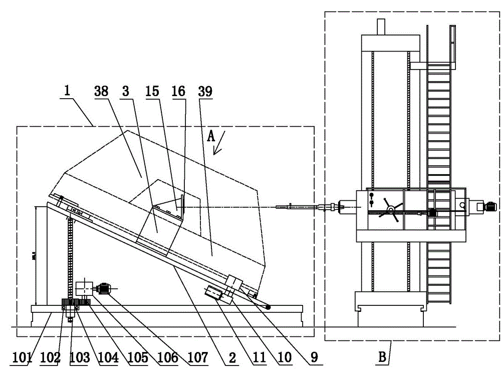 Processing method and processing device of shaft hole of guide vane of inner and outer water distribution ring of water turbine