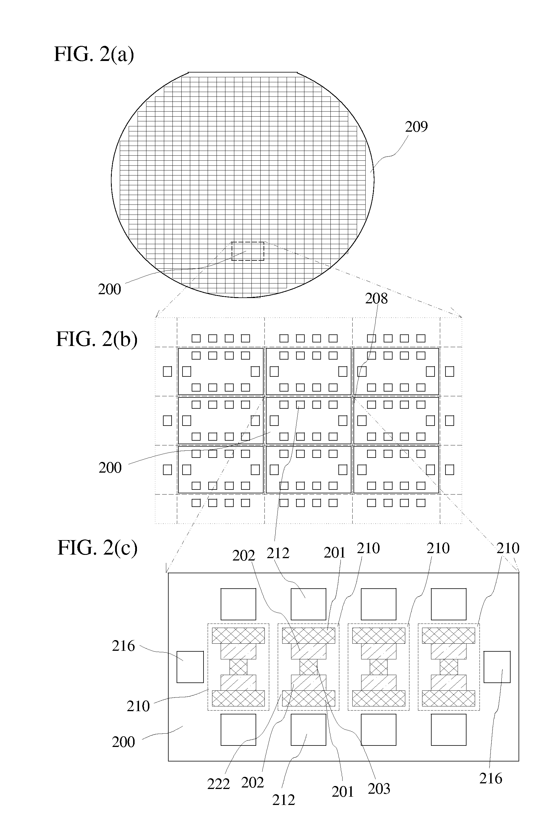 Area reduction for surface mount package chips