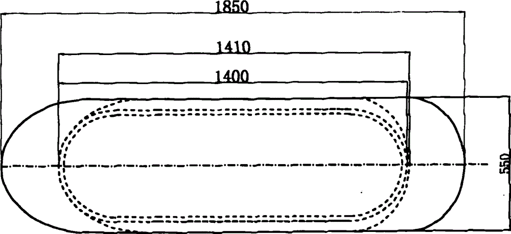 Folding and contractive type boat-shaped stretcher