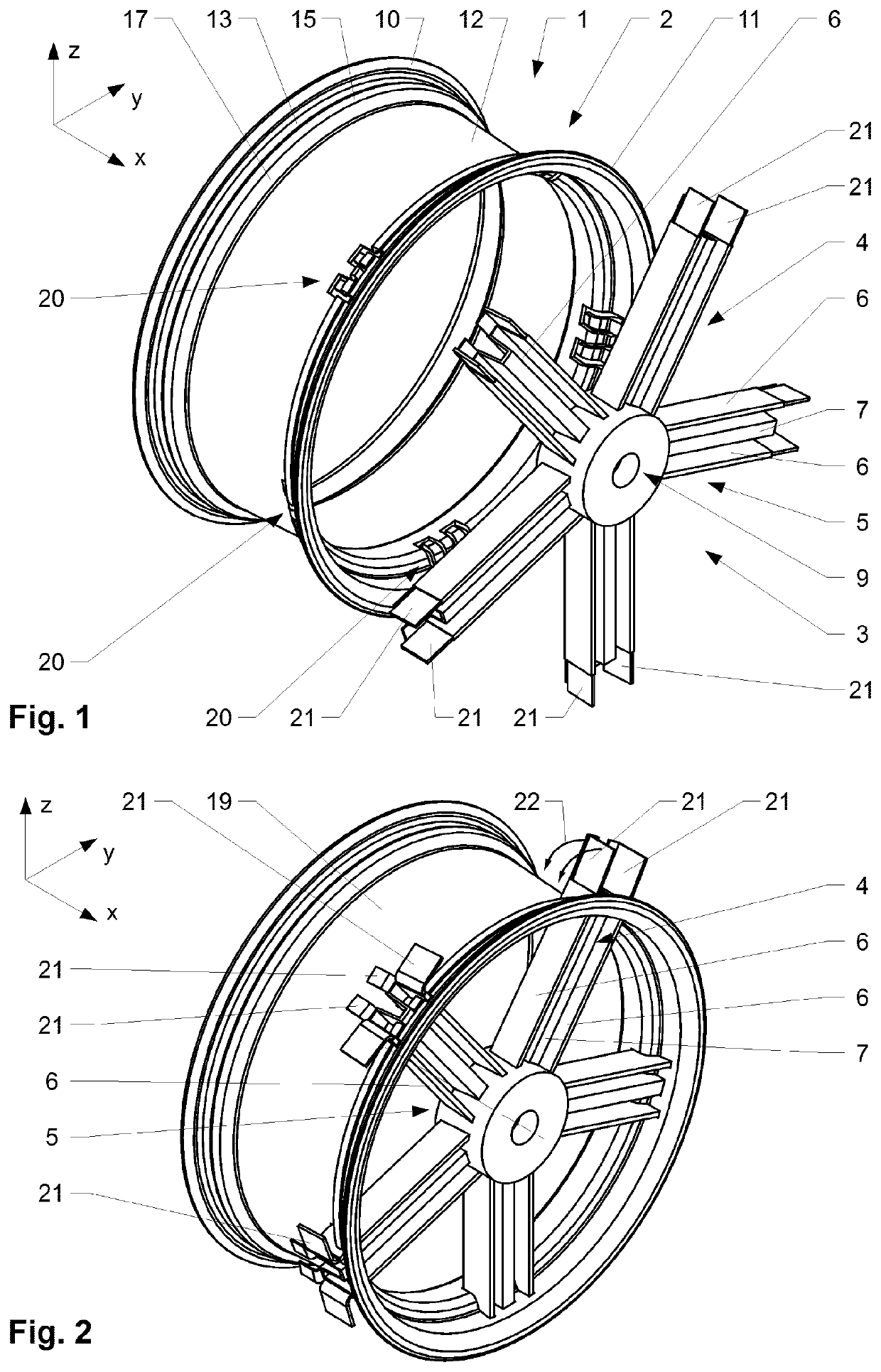 Method to produce a fiber reinforced annular body