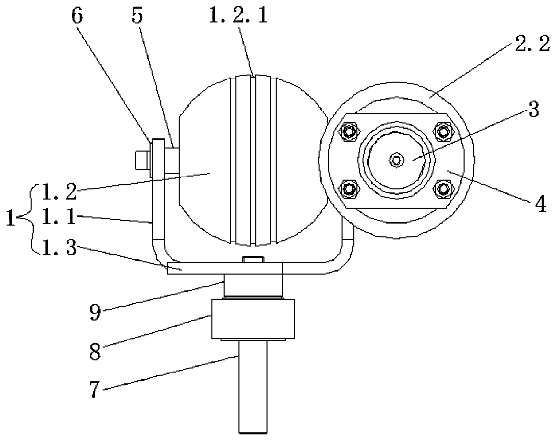Deflection ball conveying mechanism