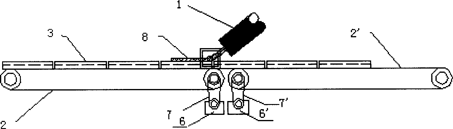 Material-receiving device for squeezing production