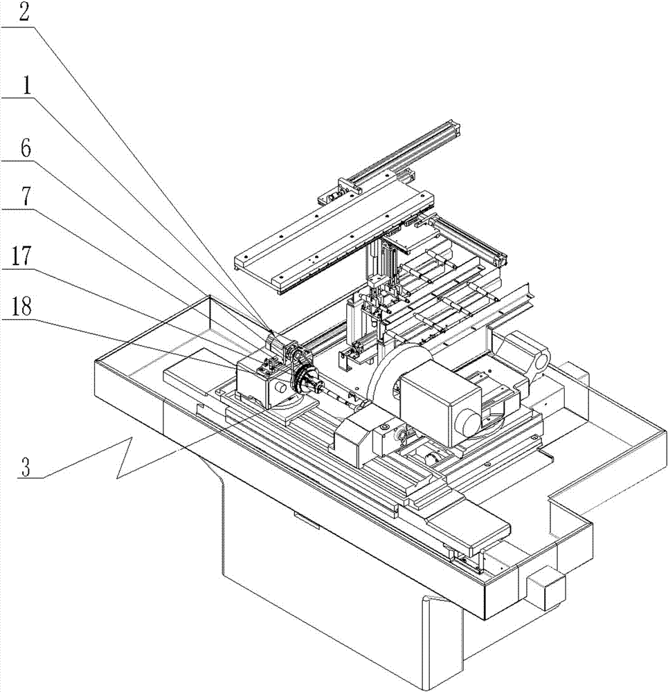 A workpiece automatic clamping device