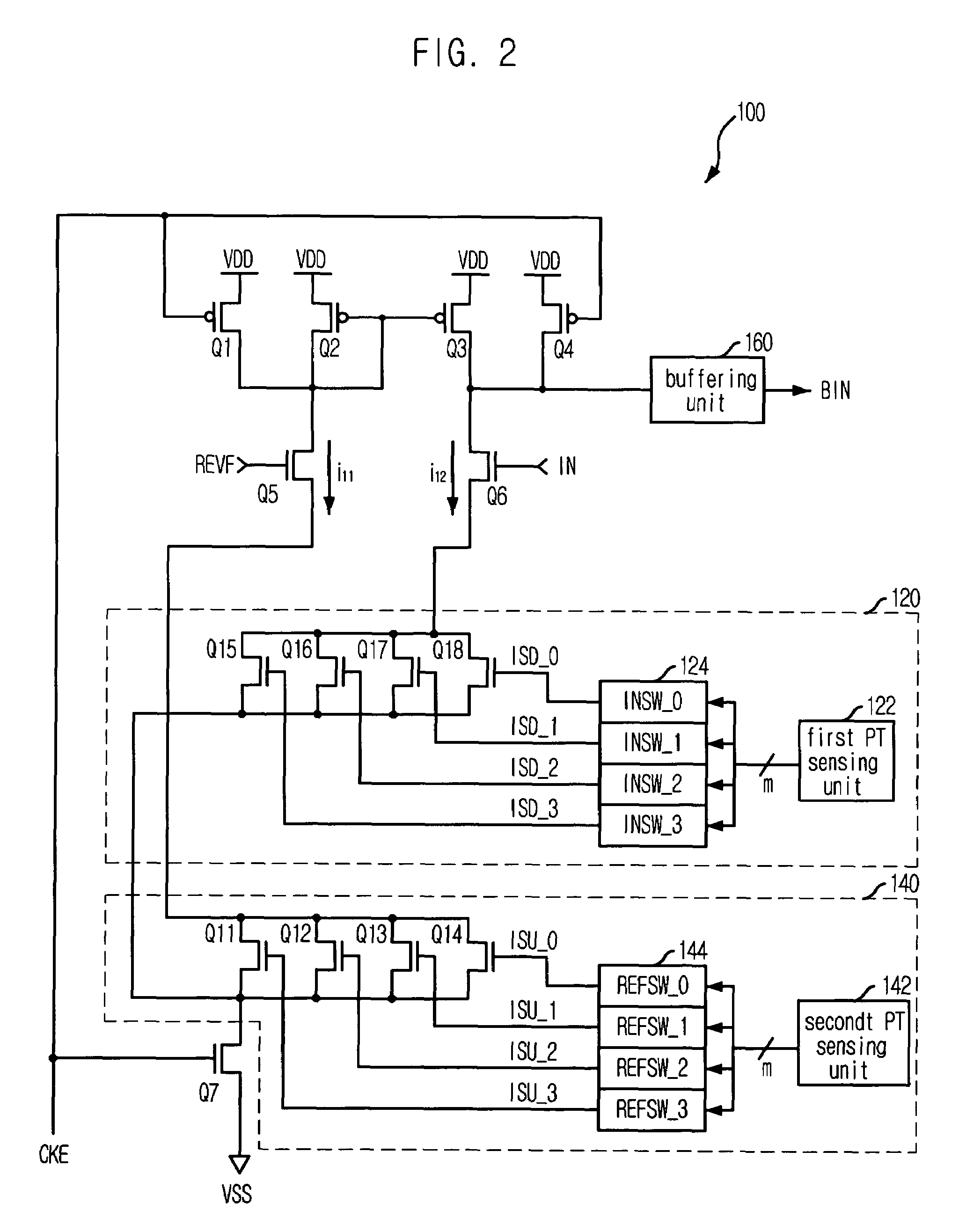 Data input buffer in semiconductor device