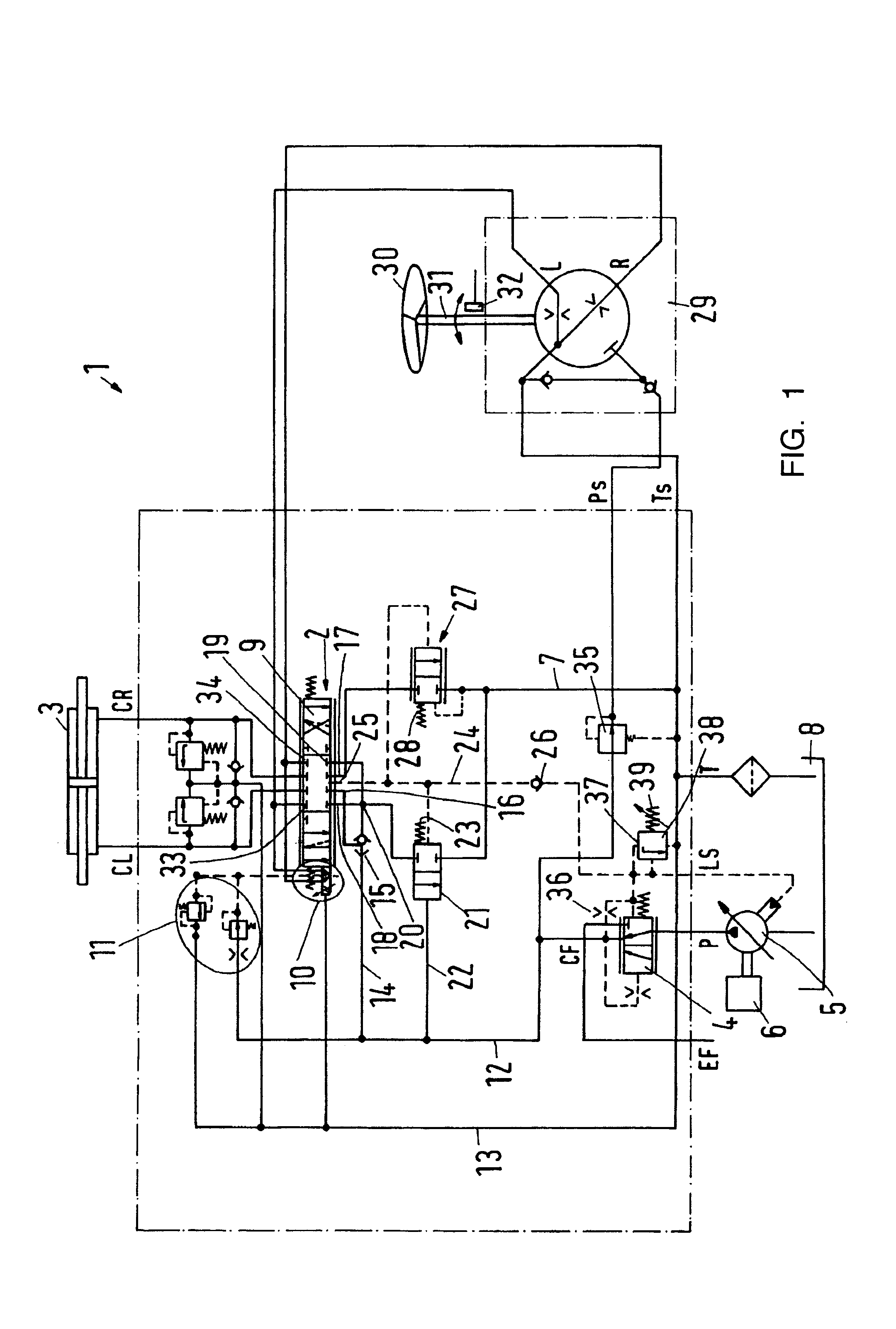 Hydraulic steering arrangement