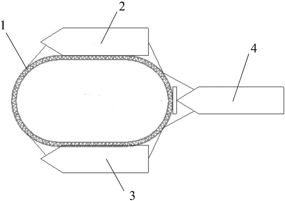 Cofferdam floating transportation positioning method