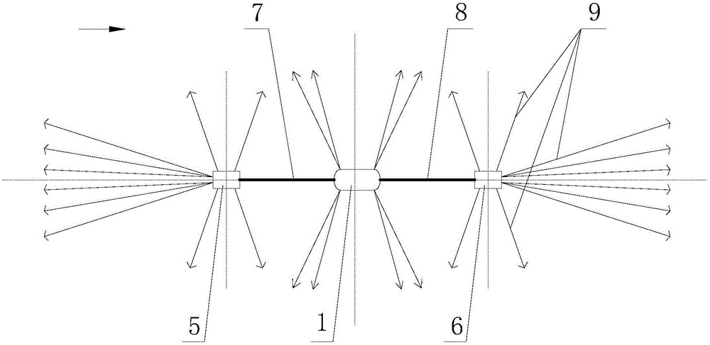 Cofferdam floating transportation positioning method