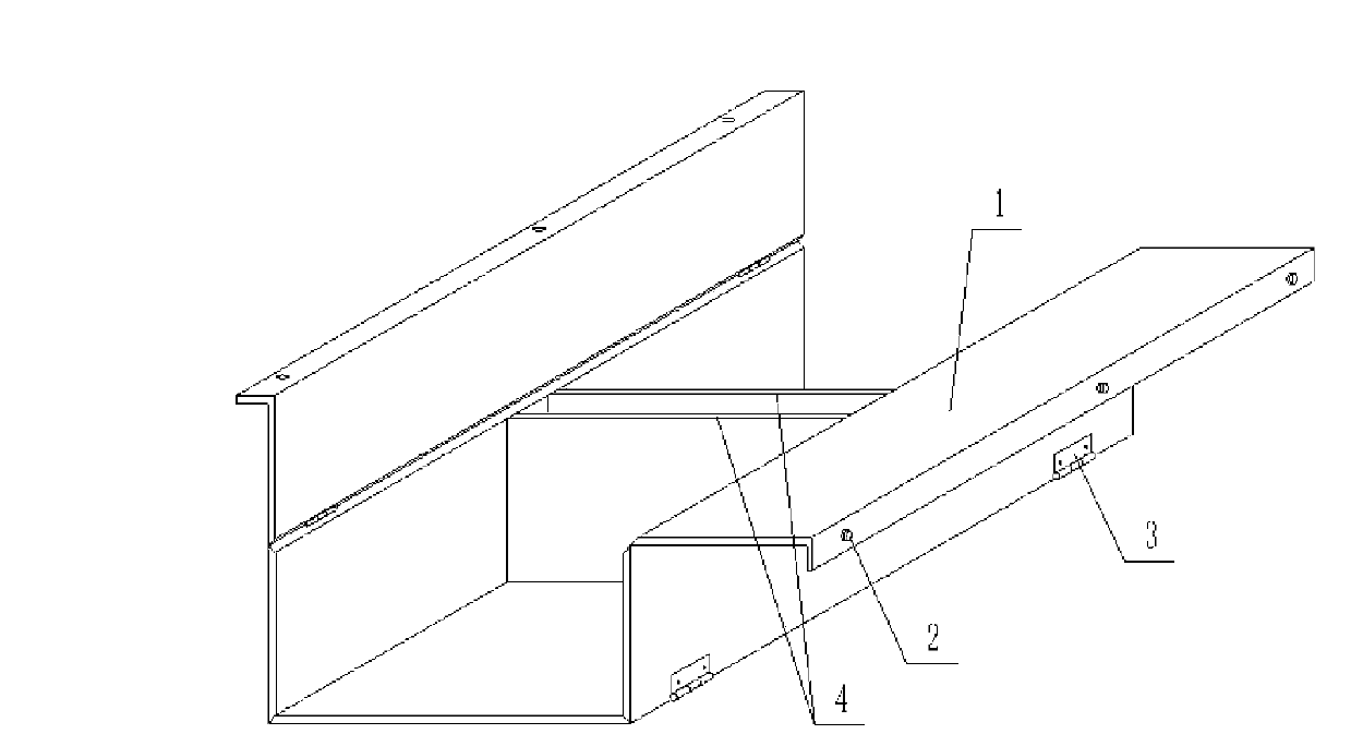 Die in user for molding component of concrete filled double thin wall