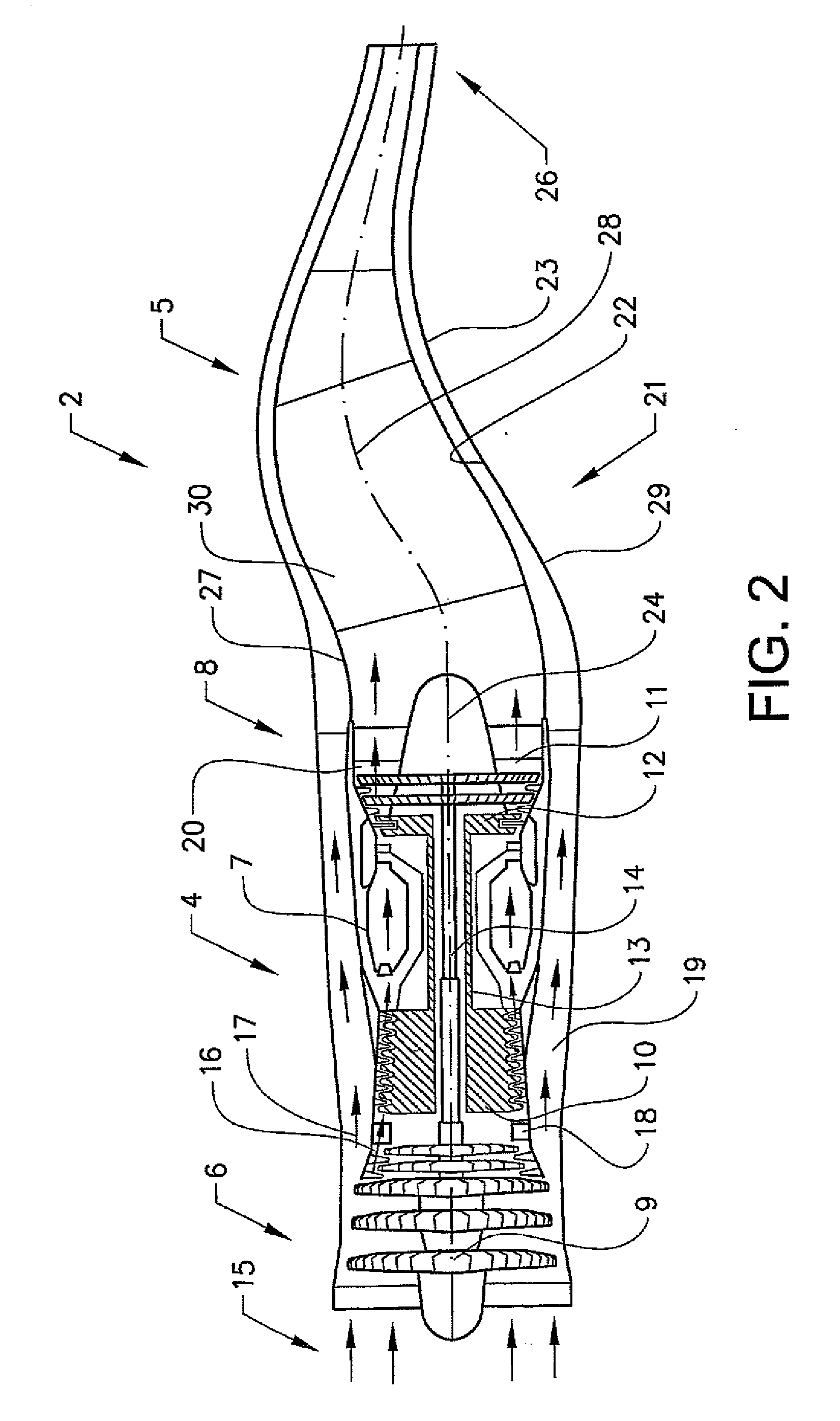 Arrangement for Propelling an Aircraft, Aircraft and Outlet Nozzle for a Jet Engine