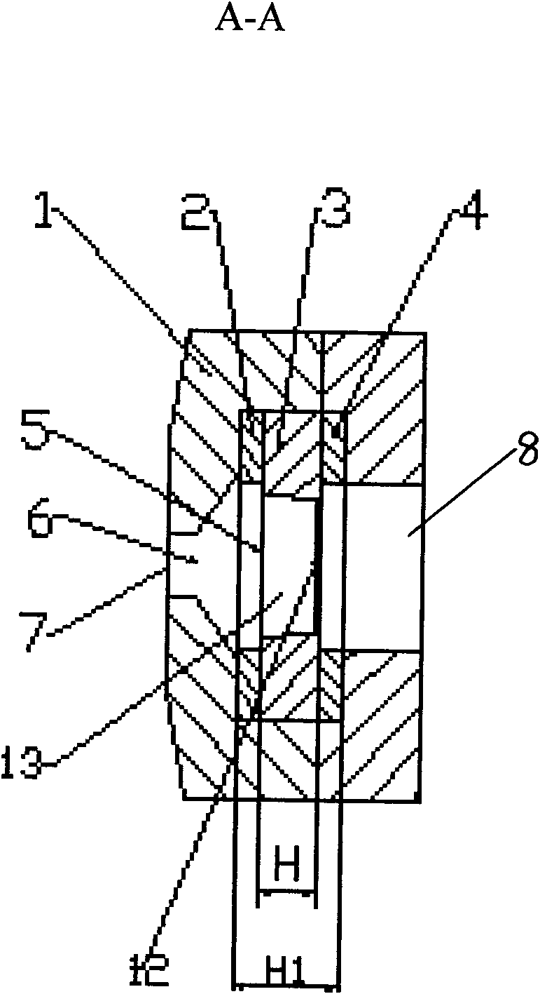 Continuous extrusion method of stacked assembling die with reversed cone angle and equipment
