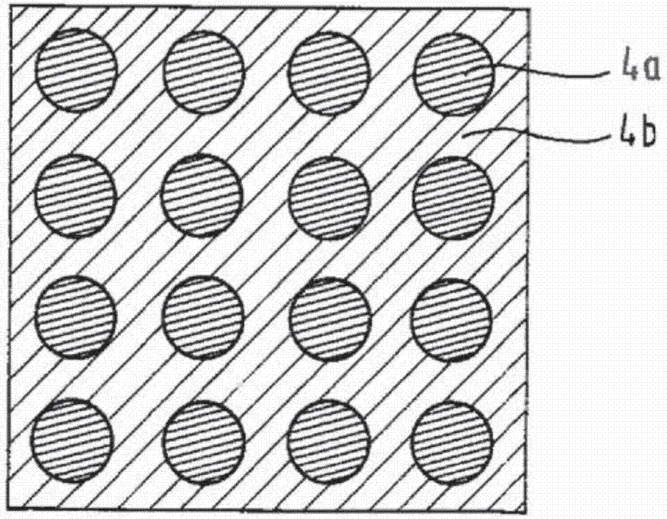 Electronic sandwich structure with two parts joined together by means of a sintering layer with alternating regions of higher and lower density and corresponding manufacturing method