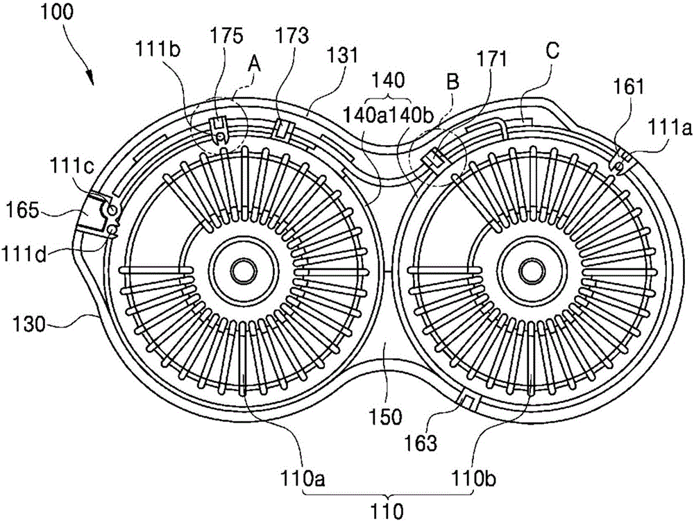Inductor assembly for obc of electric vehicle