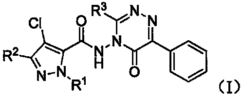 Preparation method and application of a 5-pyrazole amide compound with triazone structure