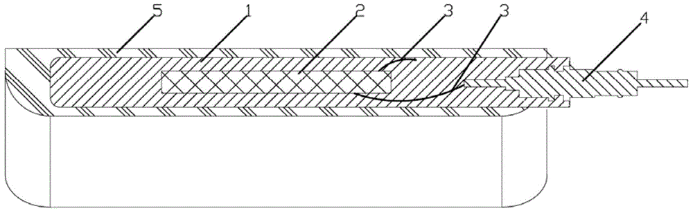 Packaging method for while-drilling acoustic wave transducer