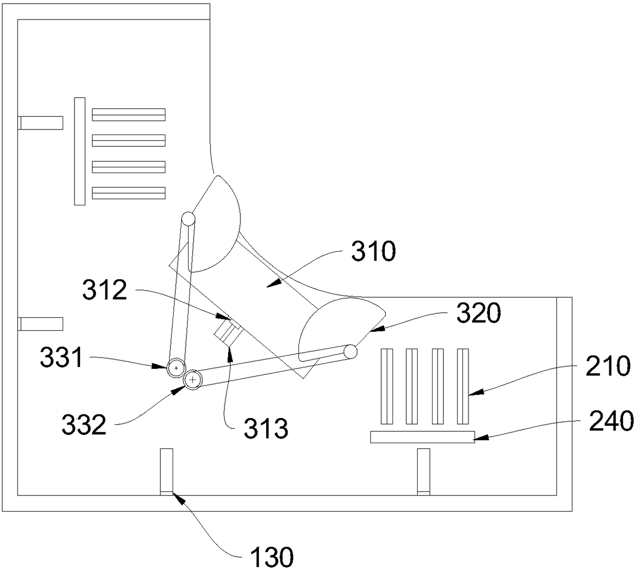 Staff office table for staff with different body heights