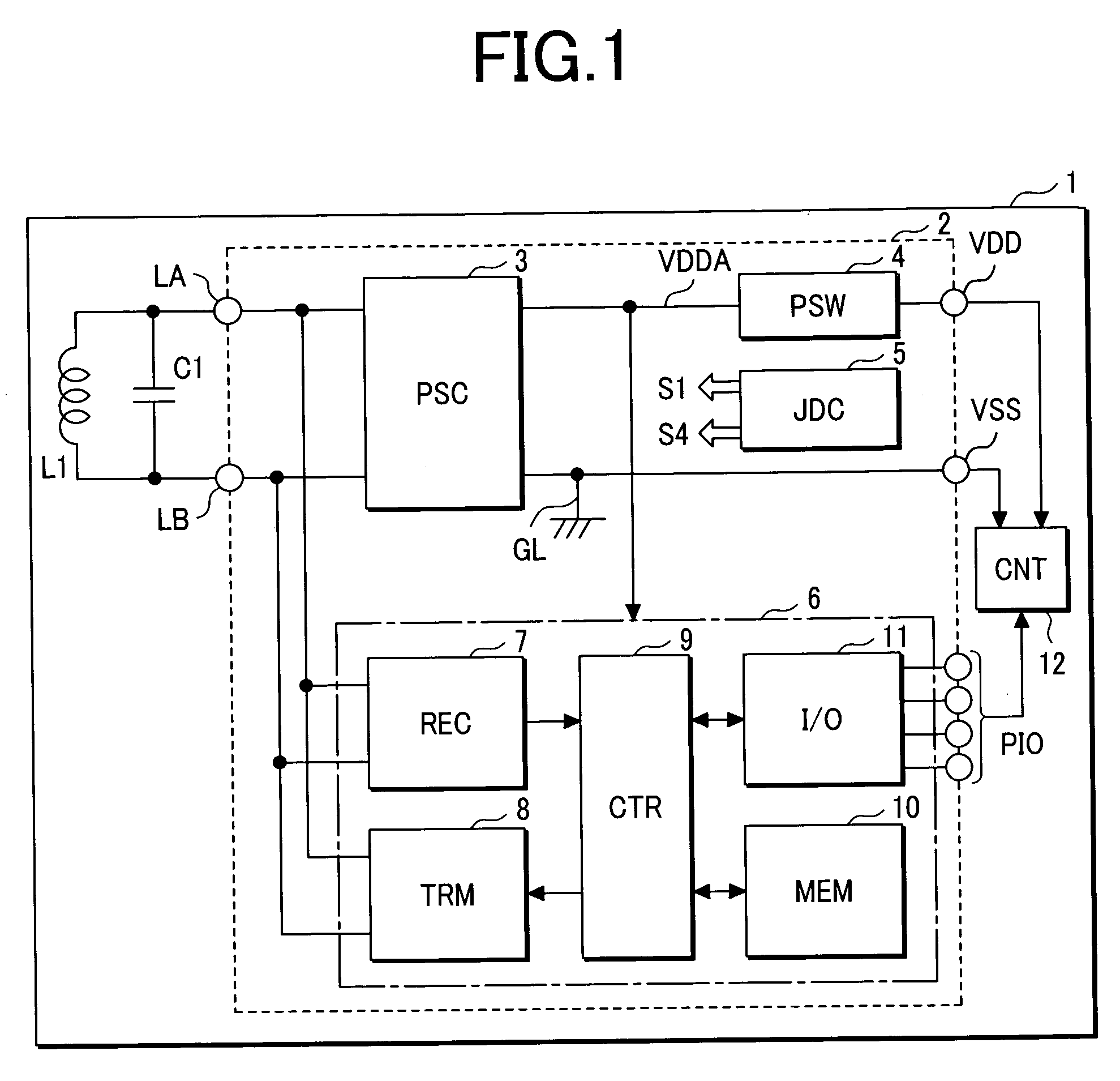 Semiconductor integrated circuit device and IC card equipped with the same