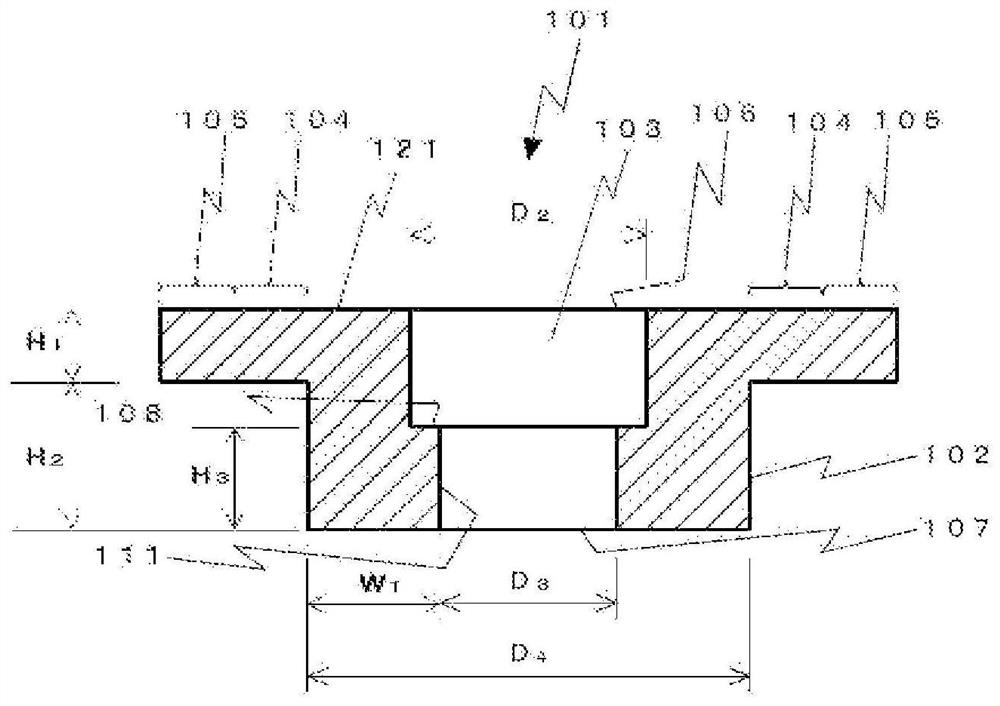 Sealing structure and device with the sealing structure