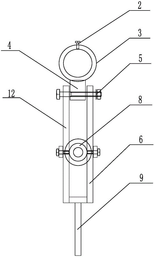 Special device for dismantling the clamping spring of the isolating switch ejector rod