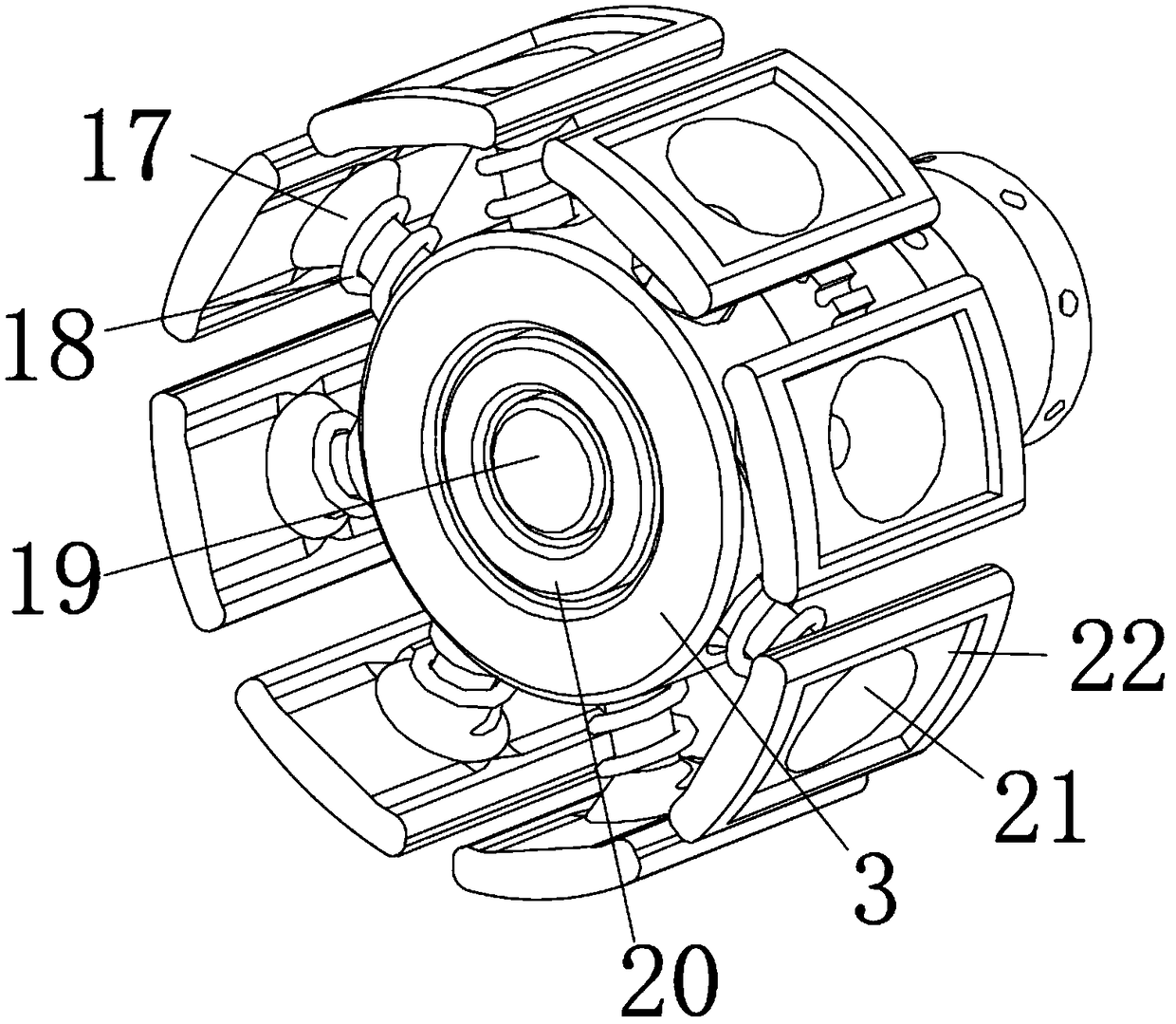 Smooth pipe inner wall detecting device carrier