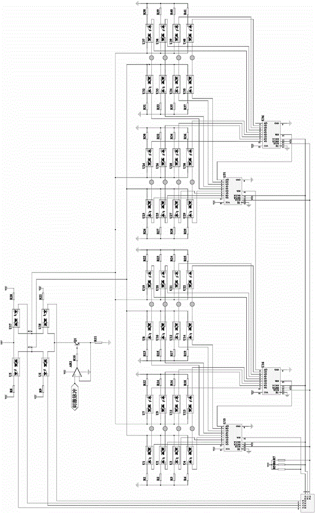 Electrode array nonpolar constant current electrical stimulation circuit