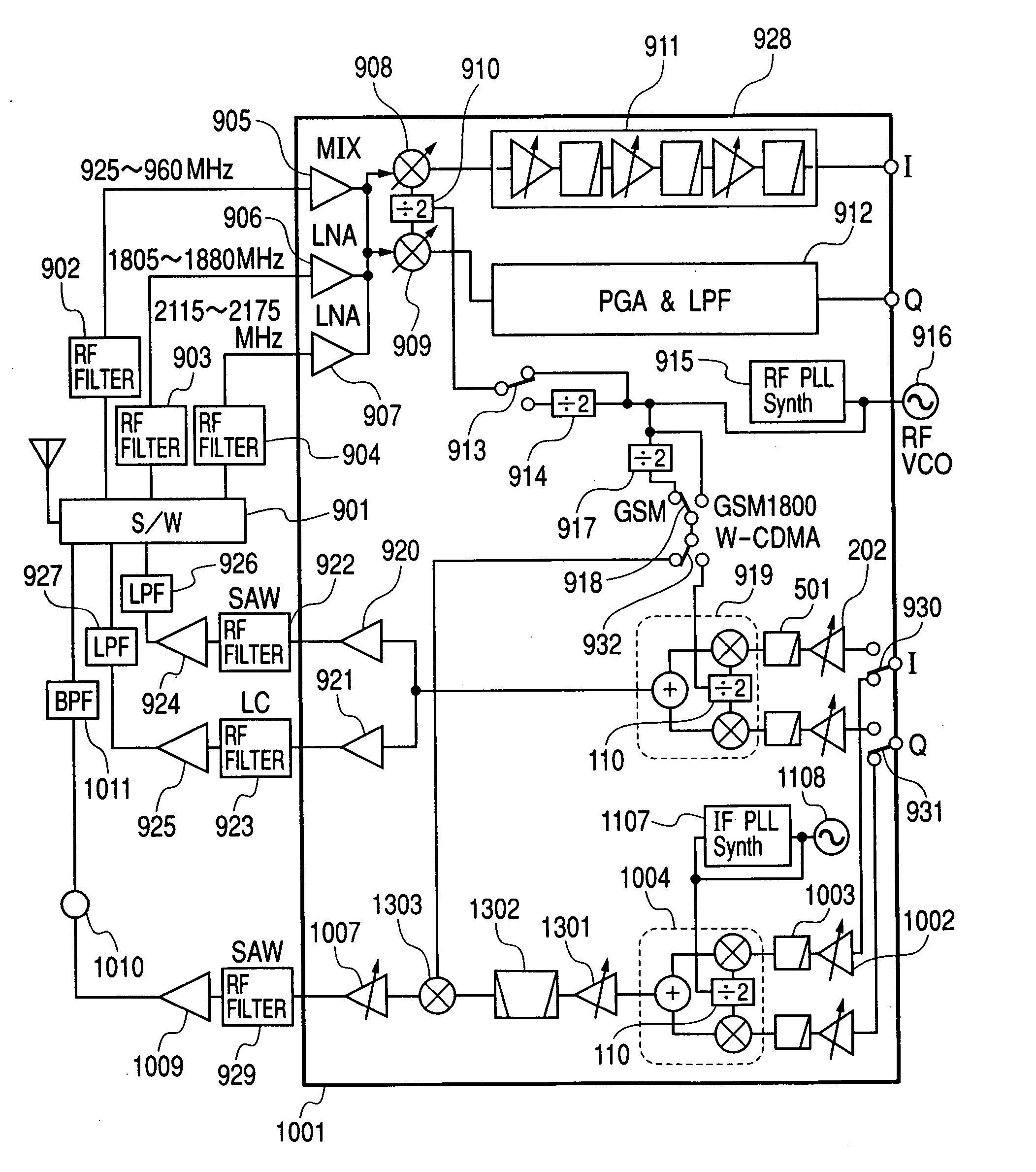 Direct-conversion transmitter circuit and transceiver system