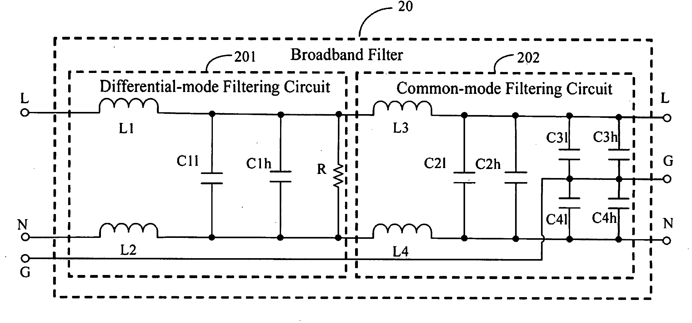 Broadband filter