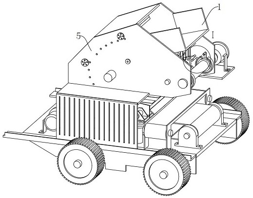 Mining machinery crushing device based on phase change principle