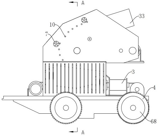 Mining machinery crushing device based on phase change principle