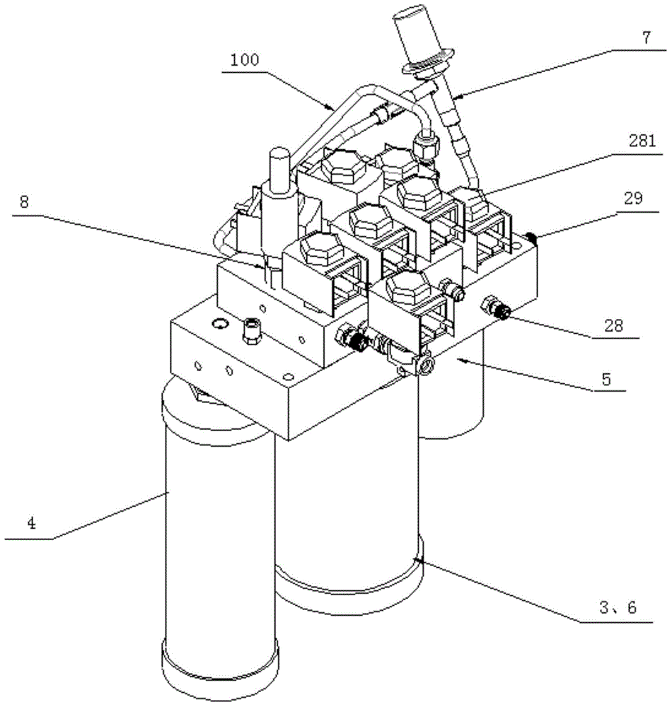 Fluid filling and recovery device
