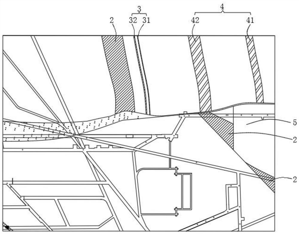 Coal uncovering method in deep well under complex geological conditions of strong outburst coal seam